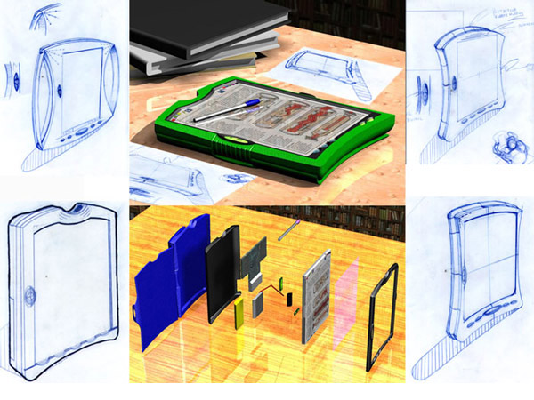 <b>Digital Pad Concept</b><span><br /> Designed by <b>Josh Leedle</b> • Created in <a href='/3d-modeling/3d-modeling-cobalt.html'>Cobalt CAD & 3D Modeling Software</a></span>