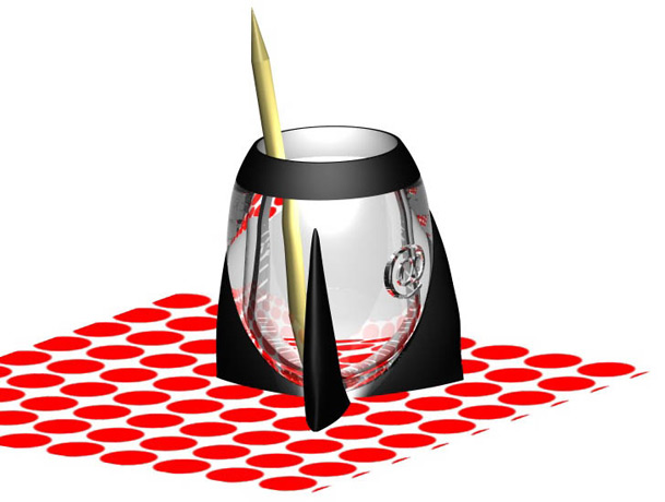 <b>Pencil Holder</b><span><br /> Designed by <b>Adequat Partners</b> • Created in Ashlar-Vellum CAD & 3D Modeling Software</span>