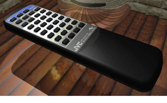 <b>JVC Remote Control</b><span><br /> Designed by <b>David Garlisch</b> • Created in Ashlar-Vellum CAD & 3D Modeling Software</span>