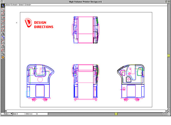 <b>High Speed Printer</b><span><br /> Designed by <b>Satish Gokhale</b> • Created in <a href='/2d-3d-drafting/2d-3d-cad-graphite.html'>Graphite Precision CAD Software</a></span>