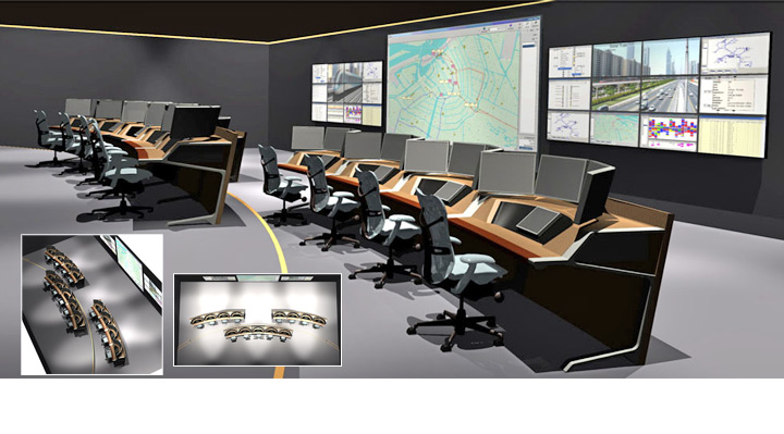 <b>Dubai Traffic Control Center</b><span><br /> Designed by <b>Bert Lonsain</b> • Created in <a href='/3d-modeling/3d-modeling-cobalt.html'>Cobalt CAD & 3D Modeling Software</a></span>