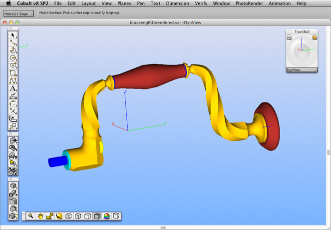 <b>Brace Drill</b><span><br /> Designed by <b>John Economaki</b> • Created in Ashlar-Vellum CAD & 3D Modeling Software</span>