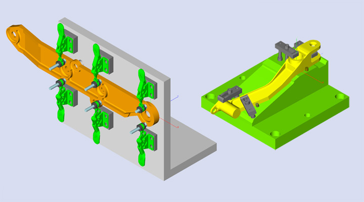 <b>Manufacturing Fixture Assembly</b><span><br /> Designed by <b><a href='/success-stories/streamlined-for-success-with-argon/'>Jason Pippenger</a></b> for <b>TSS Manufacturing</b> • Created in <a href='/3d-modeling/3d-modeling-argon.html'>Argon 3D Modeling Software</a></span>