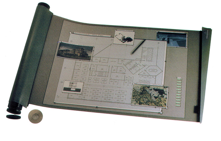 <b>Architek Input Device</b><span><br /> Designed by <b>Scott Richardson, Eric Blackmore</b> • Created in Ashlar-Vellum CAD & 3D Modeling Software<br /><i>1994 ID Design Distinction Award Winner</i></span>