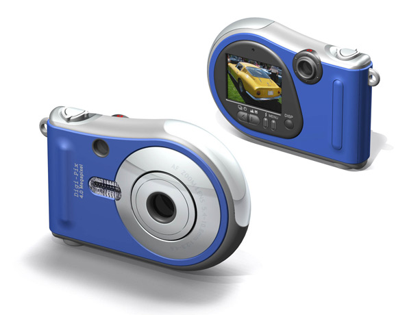 <b>Digital Camera</b><span><br /> Designed by <b><a href='/success-stories/cobalt-helps-win-grand-prize/'>Nelson Au</a></b> • Created in <a href='/3d-modeling/3d-modeling-cobalt.html'>Cobalt</a> • <i>2002 Design-engine Photoreal Electronics Grand Prize Award Winner</i></span>